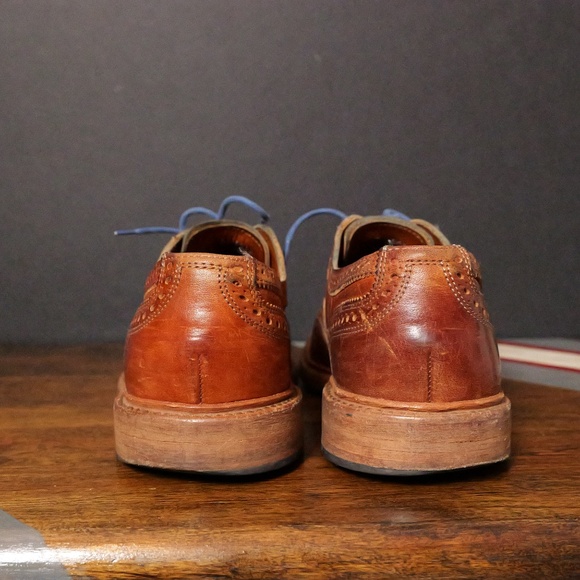 Allen Edmonds Wingstop McTavish Oxford Wingtip Brown Leather Shoes US Men's 10 D - Picture 3 of 6